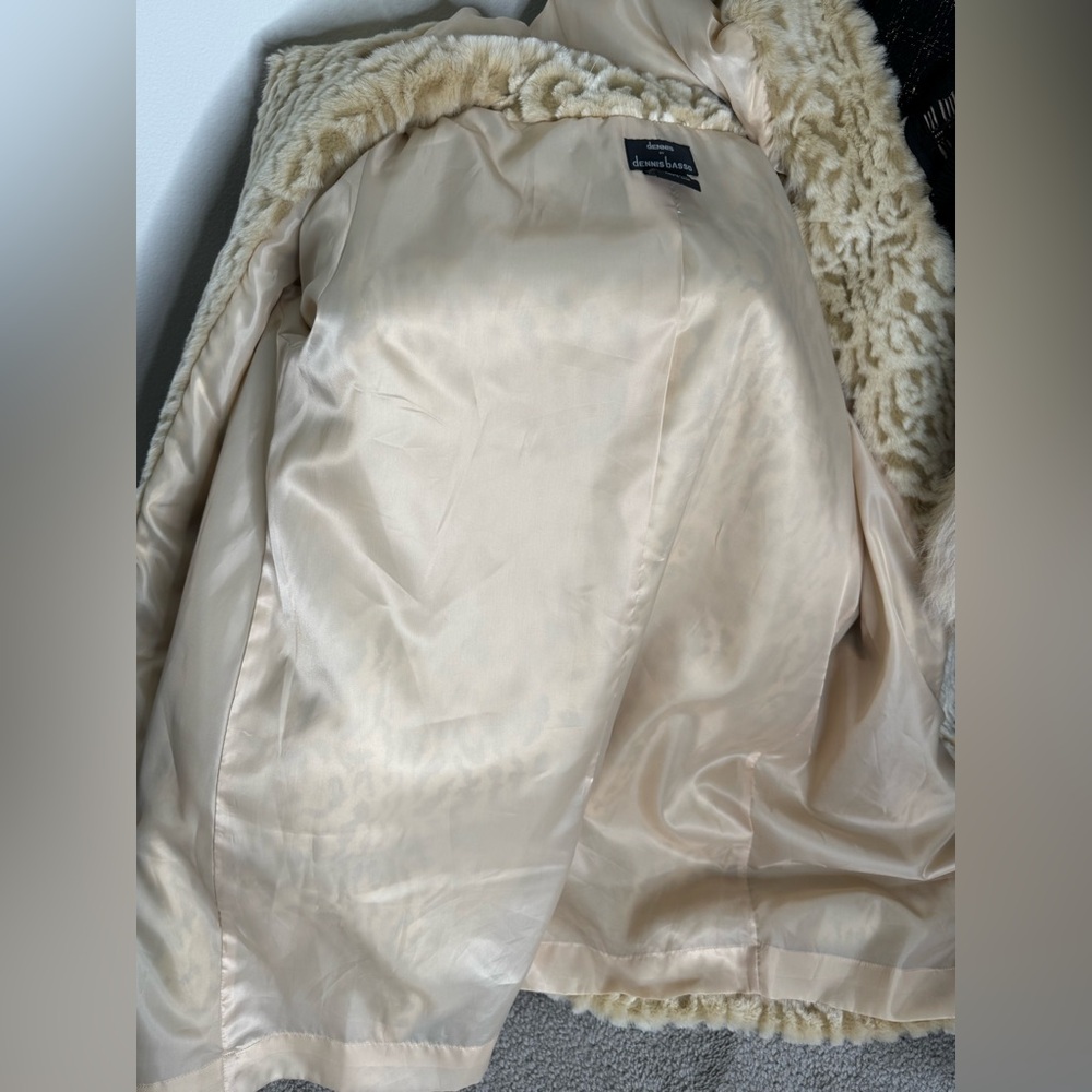 Dennis Basso Cream Teddy Jacket with Hood - Picture 14 of 15